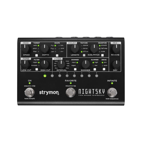 Strymon Nightsky Reverb Guitar Effects Pedal, Midnight Edition