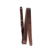 Taylor Slim Vegan Leather Guitar Strap, Chocolate Brown