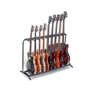 Warwick RockStand Multiple 9 Electric/Bass Guitar Rack Stand, Black
