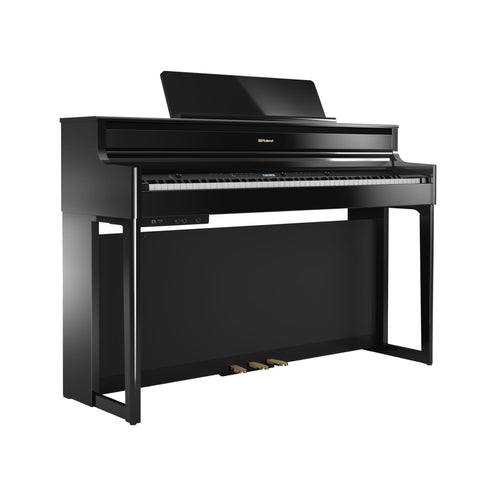 Roland HP704 Digital Piano w/Stand, Polished Ebony