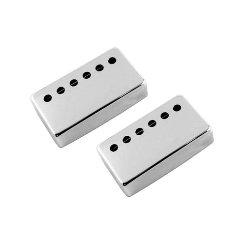 Allparts PC-0300 Humbucking Pickup Cover Set, Chrome, 49.2 mm, Pack of 2