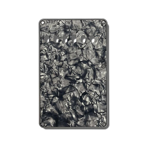 Allparts PG-0556 Tremolo Spring Cover Backplate, Black Pearloid