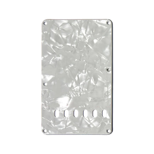 Allparts PG-0556 Tremolo Spring Cover Backplate, White Pearloid