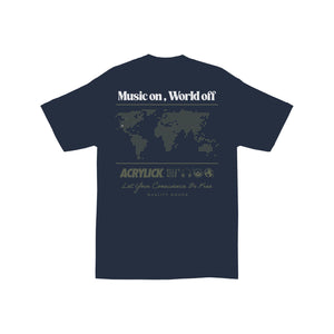 Acrylick Music On Tee, Navy