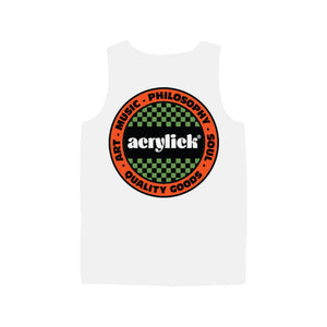 Acrylick Boogie Tank Top Tee, White