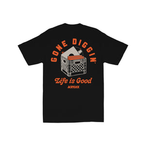 Acrylick Gone Diggin S/S Tee, Black