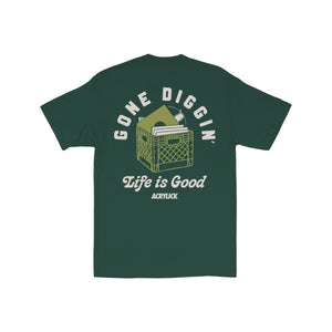 Acrylick Gone Diggin S/S Tee, Forest Green