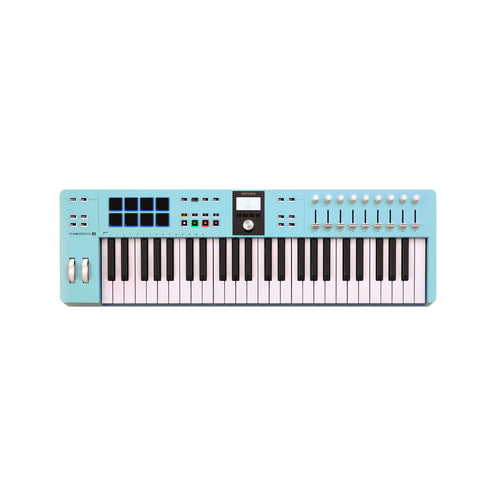 Arturia KeyLab Essential 49 Mk3 Keyboard Controller, Aquamarine