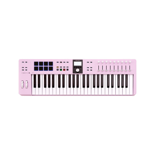 Arturia KeyLab Essential 49 Mk3 Keyboard Controller, Rose Quartz