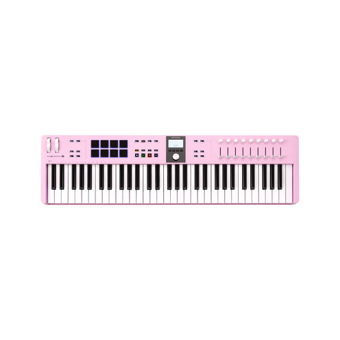 Arturia KeyLab Essential 61 Mk3 Keyboard Controller, Rose Quartz