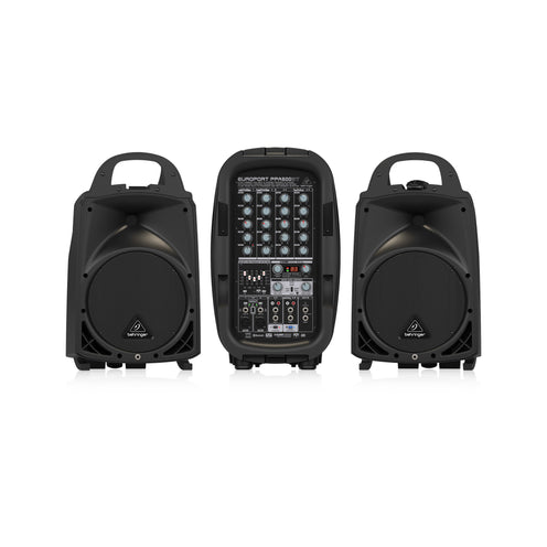 Behringer Europort PPA500BT 6-channel Portable PA System with Bluetooth - UK Plug