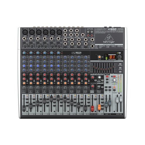 Behringer Xenyx X1832USB Mixer with USB and Effects, UK Plug