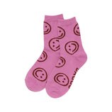 Baggu Crew Sock, Extra Pink Happy