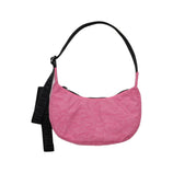 Baggu Small Nylon Crescent Bag, Azalea Pink