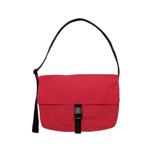 Baggu Nylon Messenger Bag, Candy Apple
