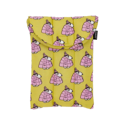 Baggu Puffy 8 inch Tablet Sleeve, Mini Puffer Snoopy