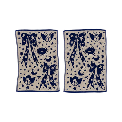 Baggu Hand Towel, Cherub Bows, Set of 2