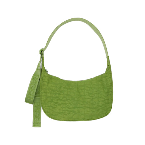 Baggu Medium Nylon Crescent Bag, Green Juice