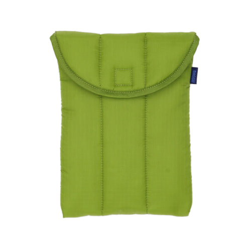 Baggu Puffy 8 inch Tablet Sleeve, Green Juice
