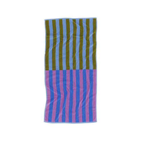 Baggu Bath Towel, Cabana Stripe Mix