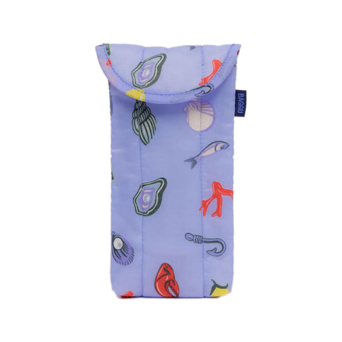 Baggu Puffy Glasses Sleeve, Sea Charms