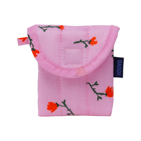 Baggu Puffy Earbuds Case, Painted Wildflower