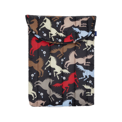 Baggu Puffy 16 inch Laptop Sleeve, Horse Cut-Outs