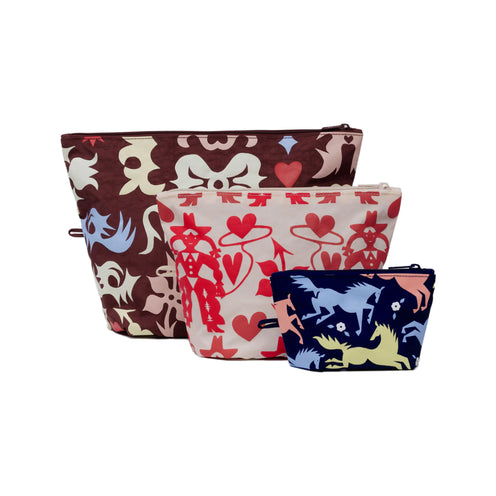 Baggu Go Pouch Set, Western Cut-Outs