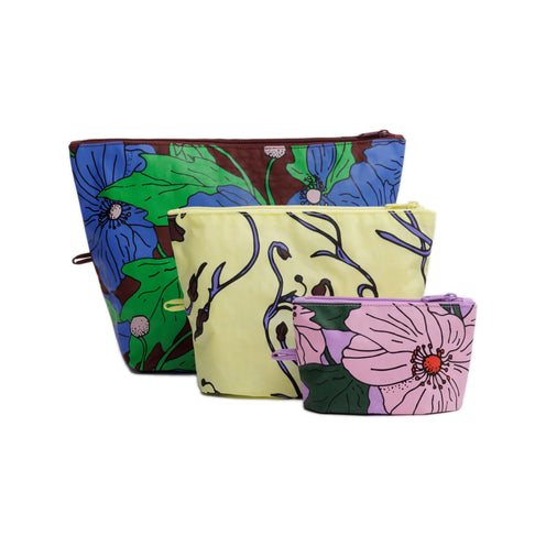 Baggu Go Pouch Set, Poppy Mix
