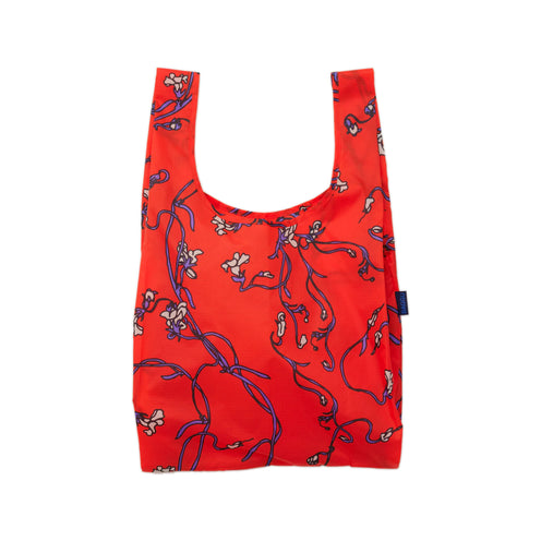 Baggu Standard Shopper Bag, Red Snapdragon