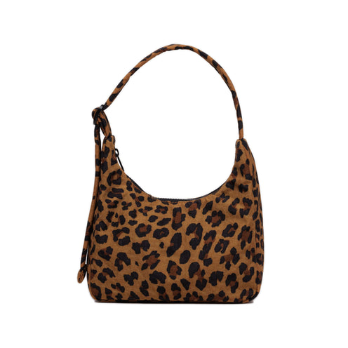 Baggu Mini Nylon Shoulder Bag, Leopard