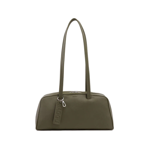 Baggu Recycled Leather Bowler Bag, Loden