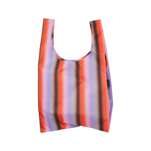 Baggu Standard Shopper Bag, Gradient Stripe Poppy & Lilac