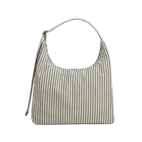 Baggu Nylon Shoulder Bag, Sage Stripe