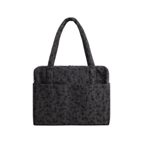 Baggu Cloud Carry-On, Charcoal Ditsy Floral