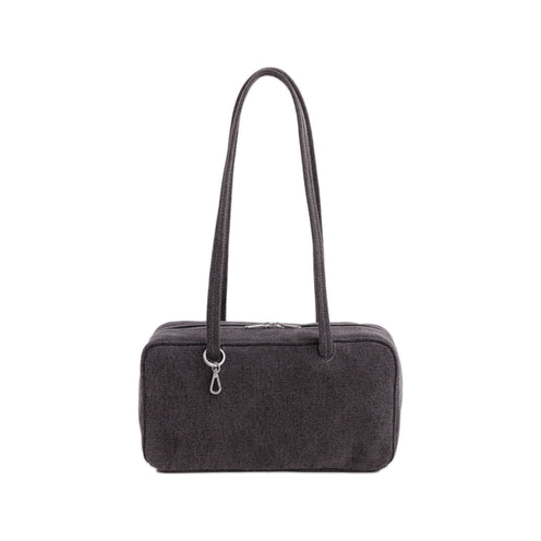 Baggu Denim Bowler Bag, Washed Black Denim