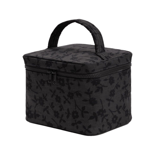 Baggu Large Cosmetic Case, Charcoal Ditsy Floral