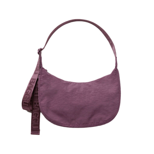 Baggu Medium Nylon Crescent Bag, Wild Plum