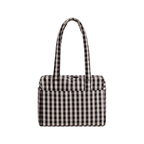 Baggu Everyday Cloud Bag, Black and Cream Gingham