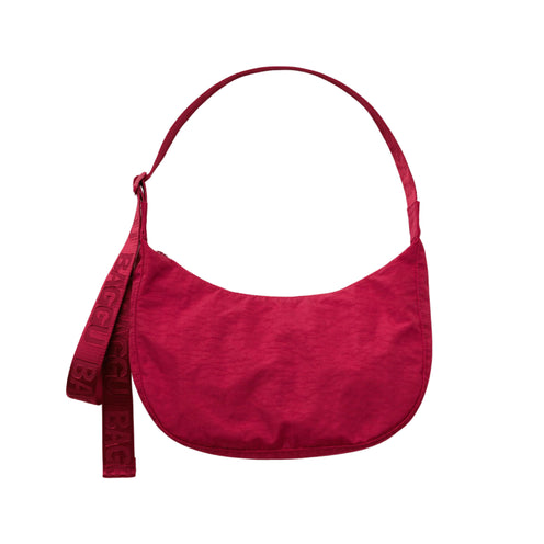 Baggu Medium Nylon Crescent Bag, Cherry