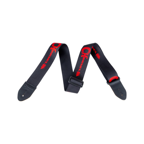 Charvel Logo Guitar Strap, Black/Red