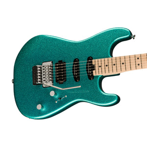 Charvel Pro-Mod San Dimas Style 1 HSS FR Electric Guitar, Aqua Flake