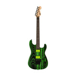 Charvel Pro-Mod San Dimas Style 1 HH FR E Ash Electric Guitar, Ebony FB, Green Glow