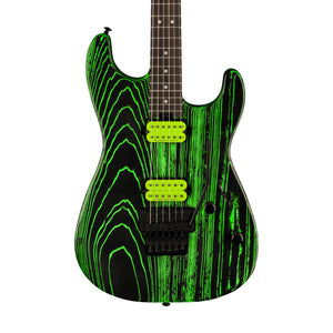Charvel Pro-Mod San Dimas Style 1 HH FR E Ash Electric Guitar, Ebony FB, Green Glow