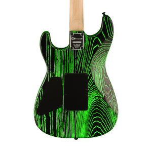 Charvel Pro-Mod San Dimas Style 1 HH FR E Ash Electric Guitar, Ebony FB, Green Glow