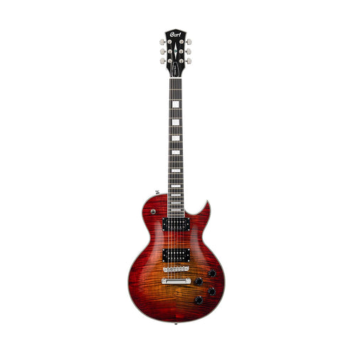 Cort Classic Rock CR300 Deluxe Electric Guitar, Flame Burst