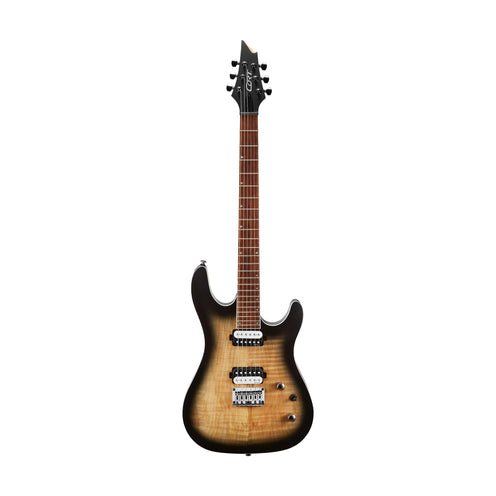 Cort KX300 Electric Guitar, Open Pore Raw Burst