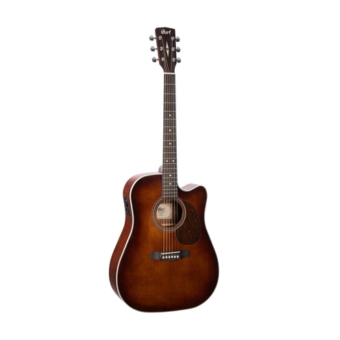 Cort MR500E-BR Acoustic Guitar, Brown Burst (B-Stock)