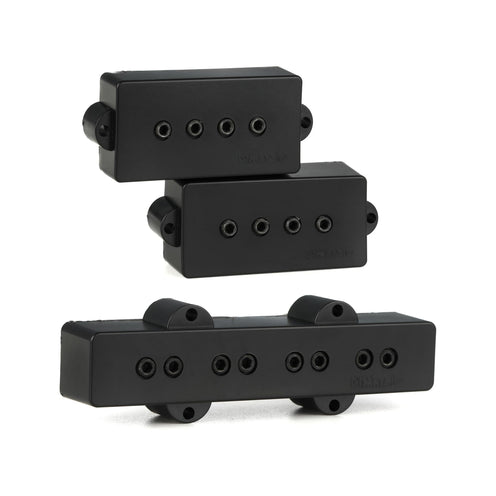 DiMarzio DP126BK Model P+J Bass Pickup Set, Black