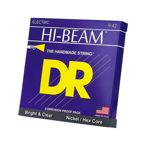 DR Strings LTR-9 Hi-Beam Electric Guitar Strings, Light Heavy, 9-42